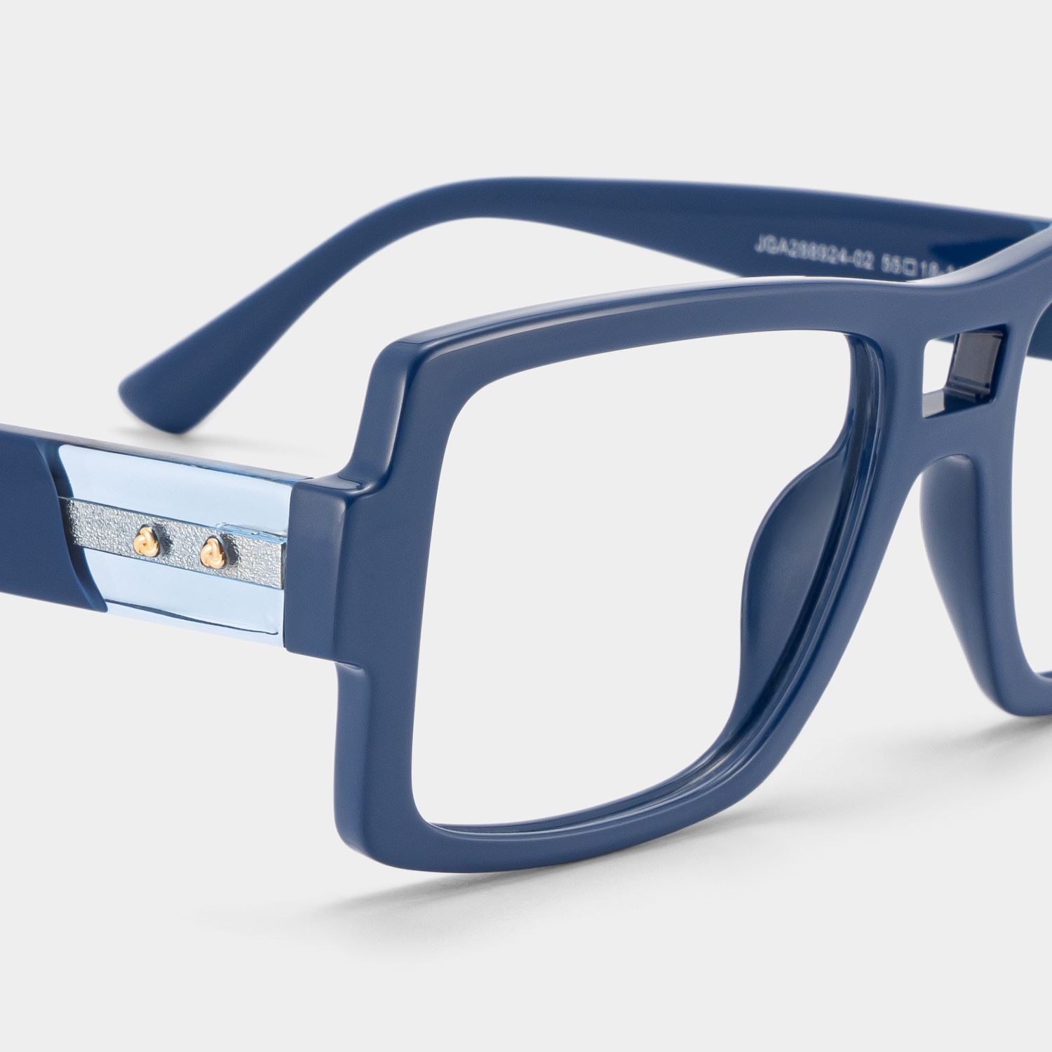 Blue Nora Aviator Eyeglass Frame for Women | ZEELOOL4