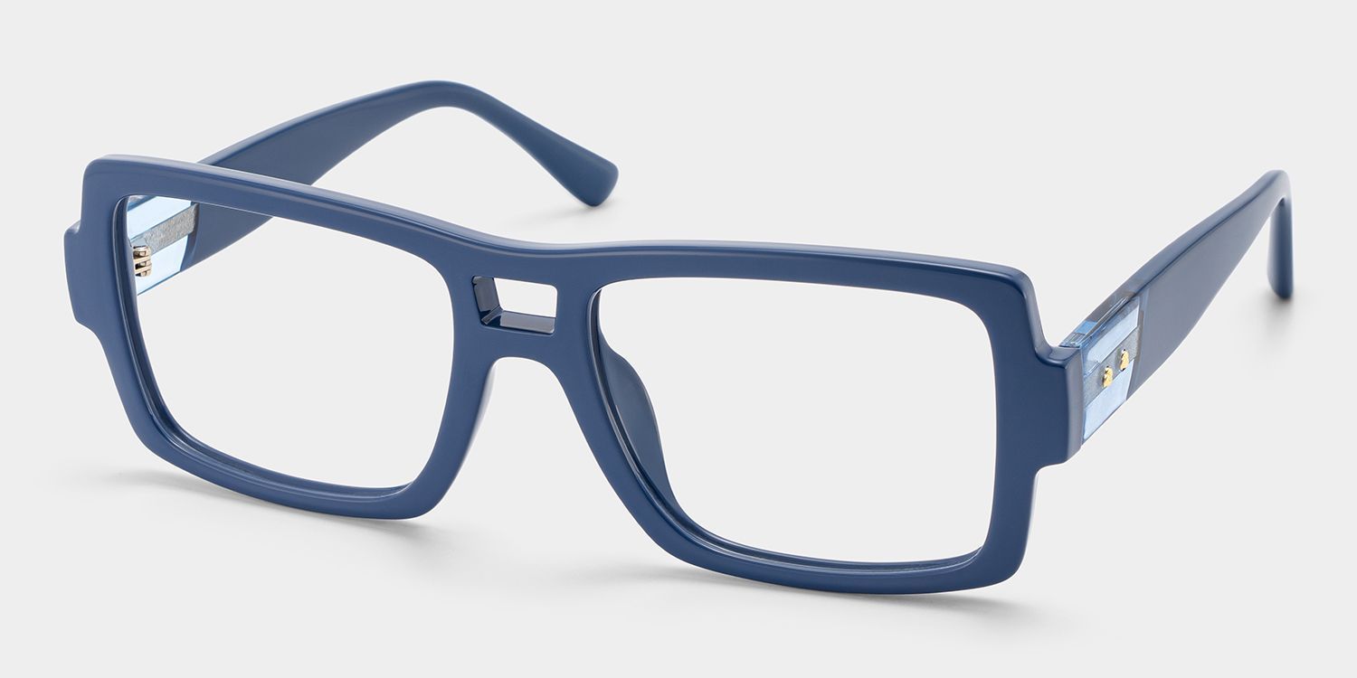 Blue Nora Aviator Eyeglass Frame for Women | ZEELOOL2