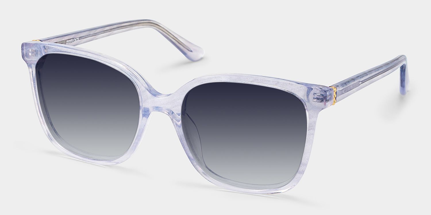 Caroline Square Clear Full Rim Sunglasses | ZEELOOL UK2