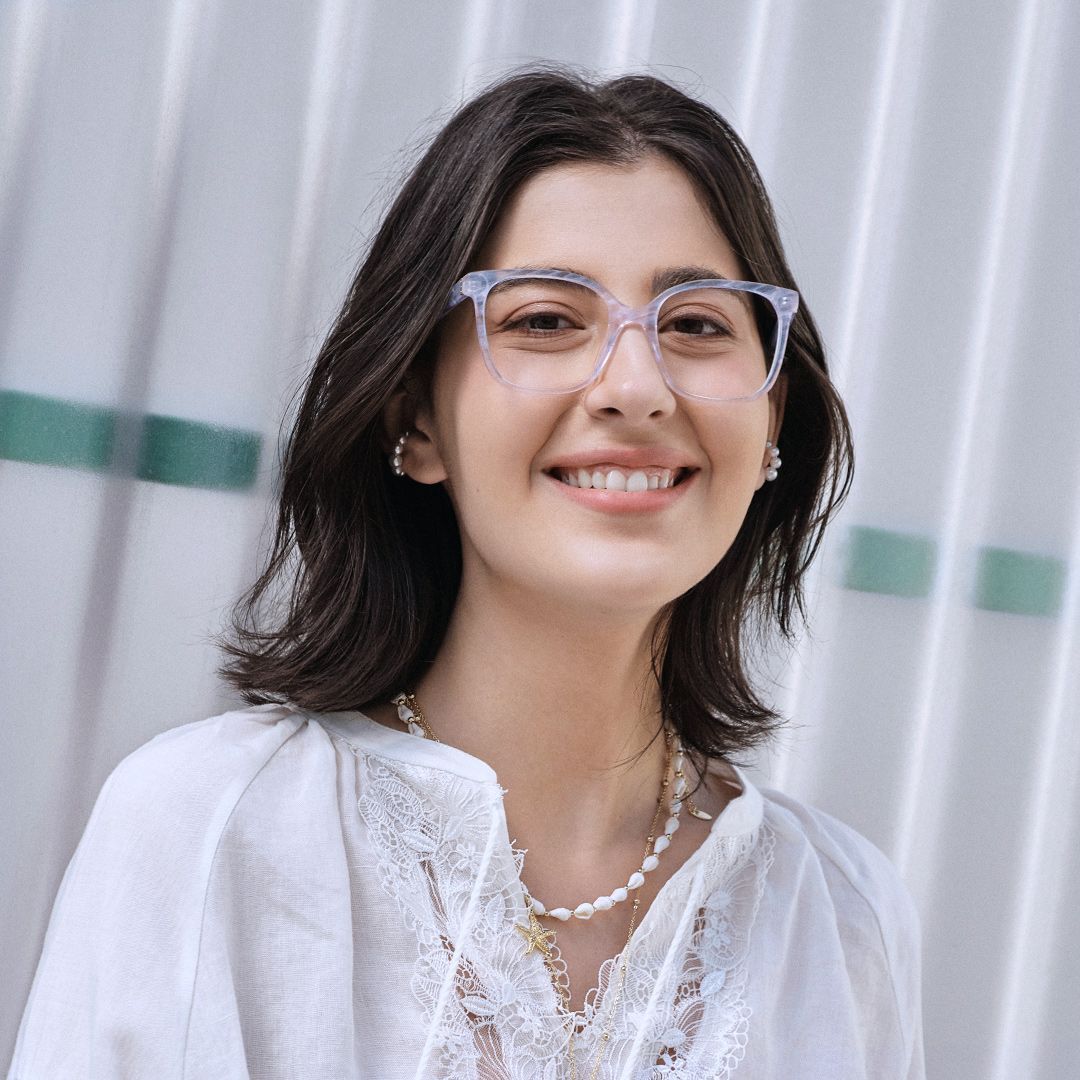 Shop Caroline Clear Square Eyeglass Frame | ZEELOOL5