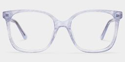 Caroline Clear Square Glasses0