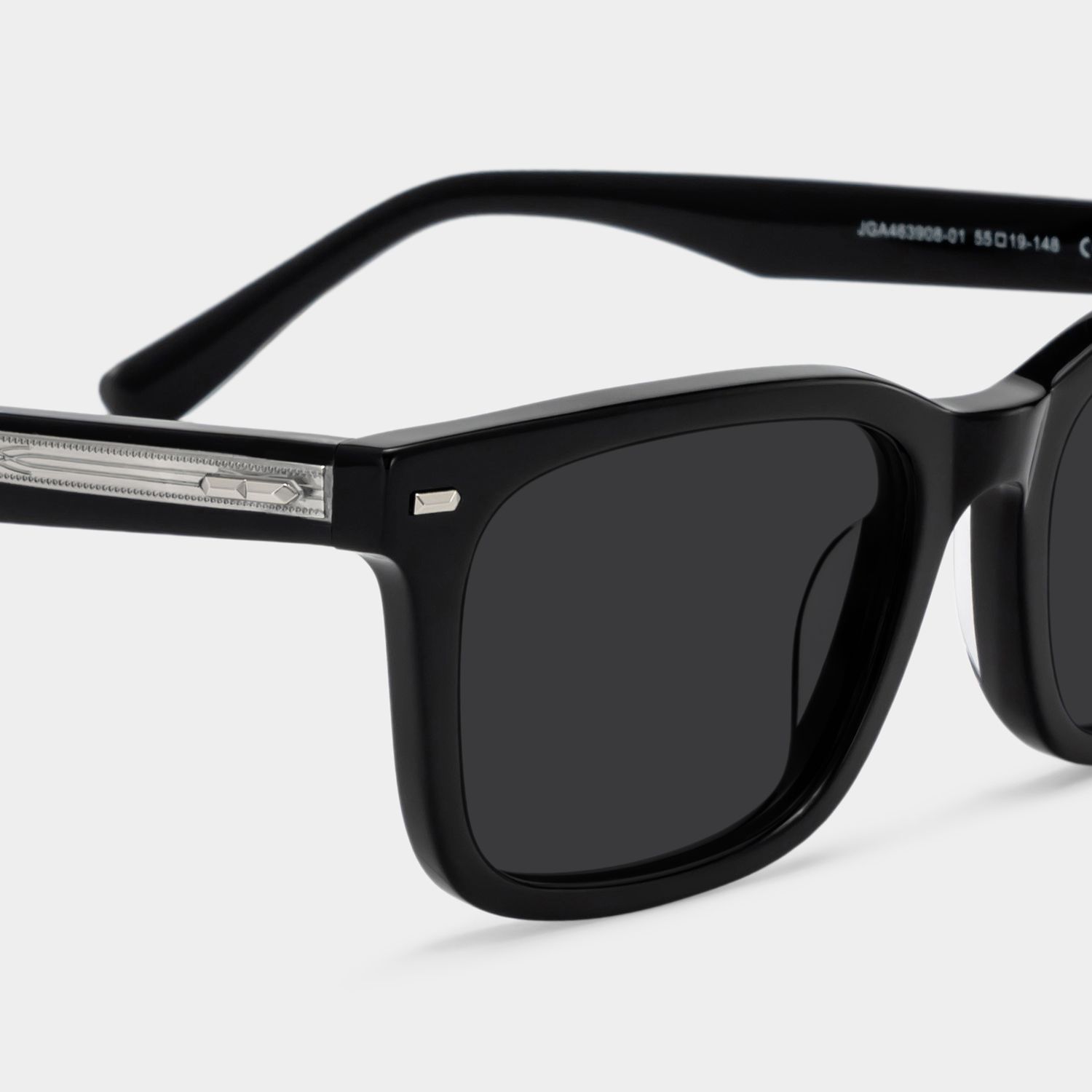 Patrick Black Rectangle Sunglasses to Frame Your Face | ZEELOOL UK4