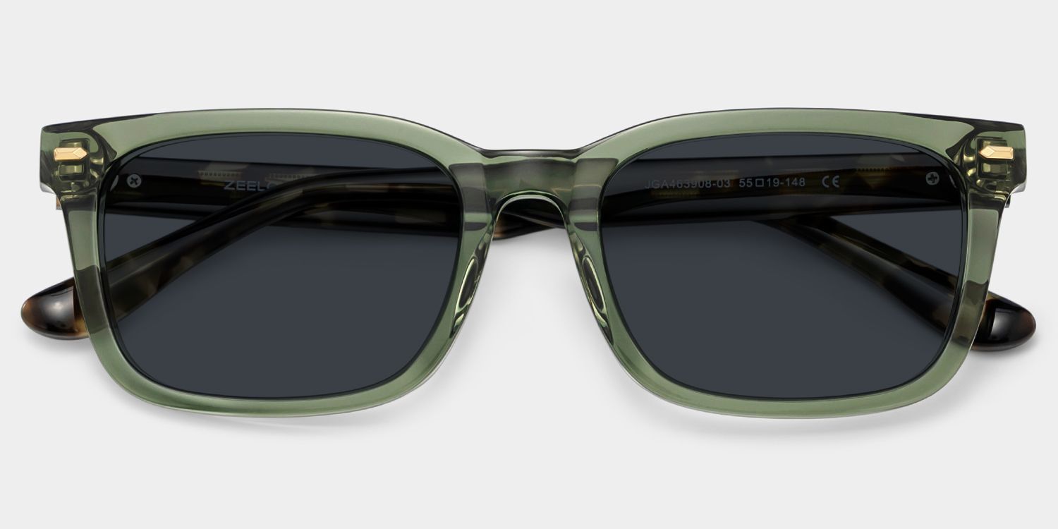 Patrick Acetate Green Frame Sunglasses | ZEELOOL UK1
