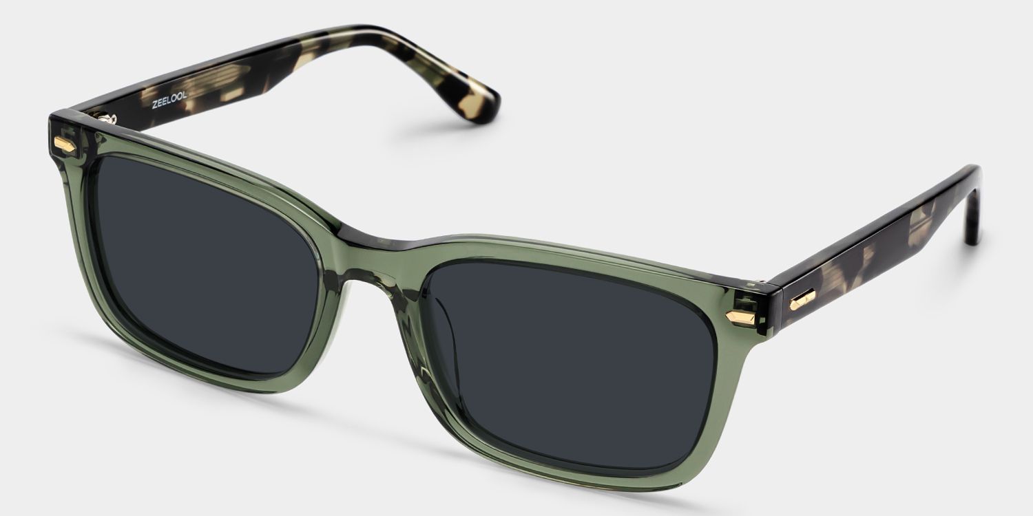 Patrick Acetate Green Frame Sunglasses | ZEELOOL UK2