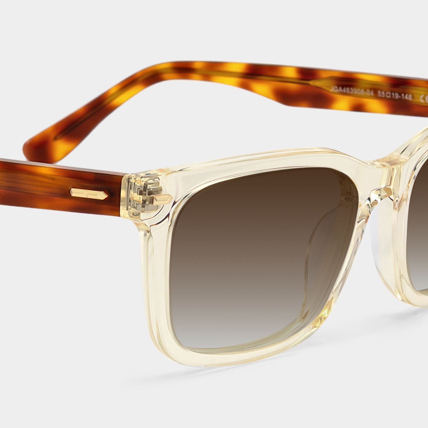 Patrick Clear Yellow Frame Sunglasses with Rectangle Style | ZEELOOL UK4