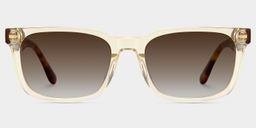 Patrick Clear Yellow Rectangle Sunglasses0