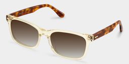 Patrick Clear Yellow Rectangle Sunglasses2