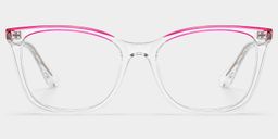 Margaret Clear Cat eye Glasses0