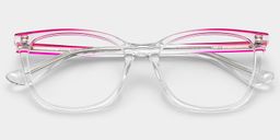 Margaret Clear Cat eye Glasses1