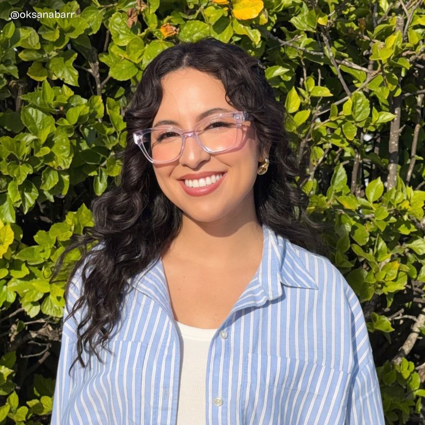 Miranda Clear Purple Cat eye Glasses