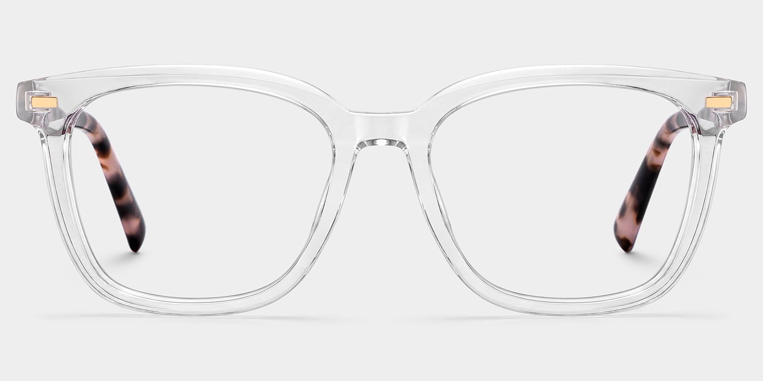 Lana Clear Square Acetate Frame Glasses for Women | ZEELOOL0