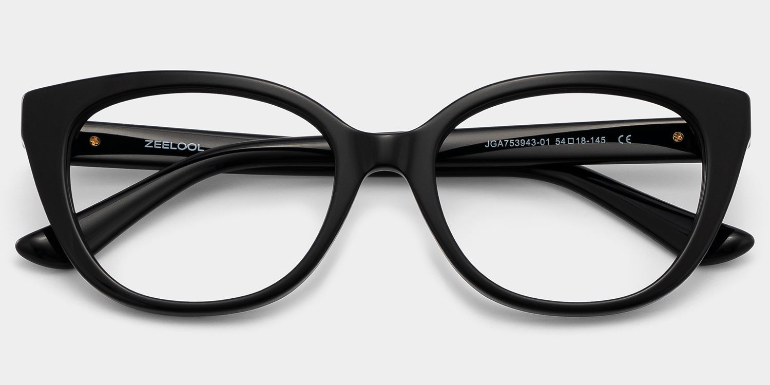 Buy Charlotte Black Cat Eye Frames Glasses Online | ZEELOOL1