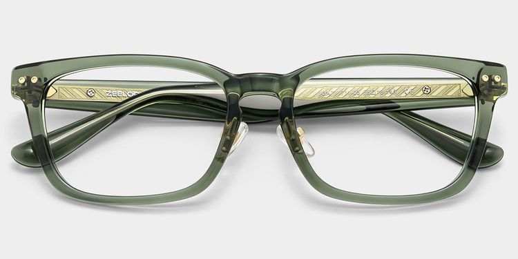 Buzz Green Rectangle Glasses