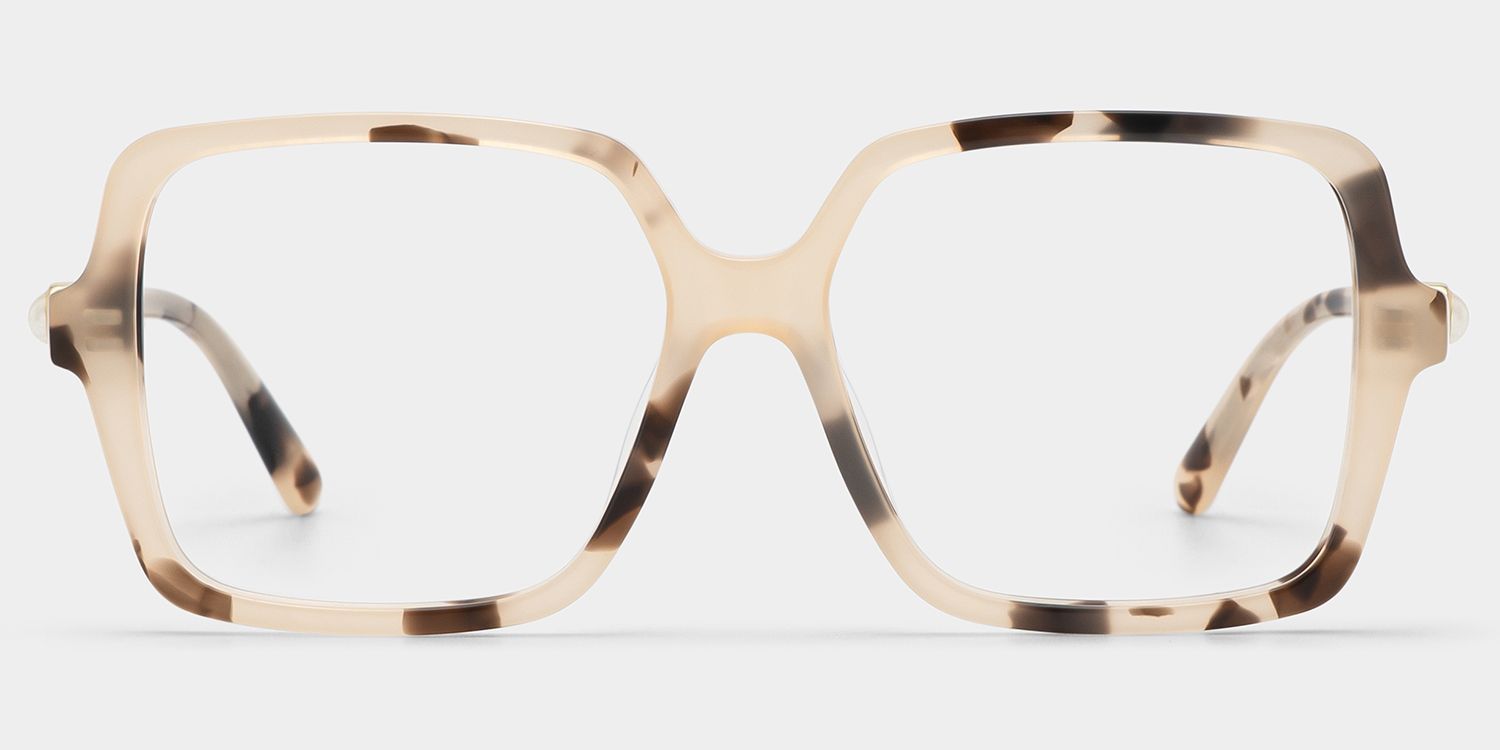 Tortoise Shell Square Elena Eyeglasses — Classic Style | ZEELOOL0