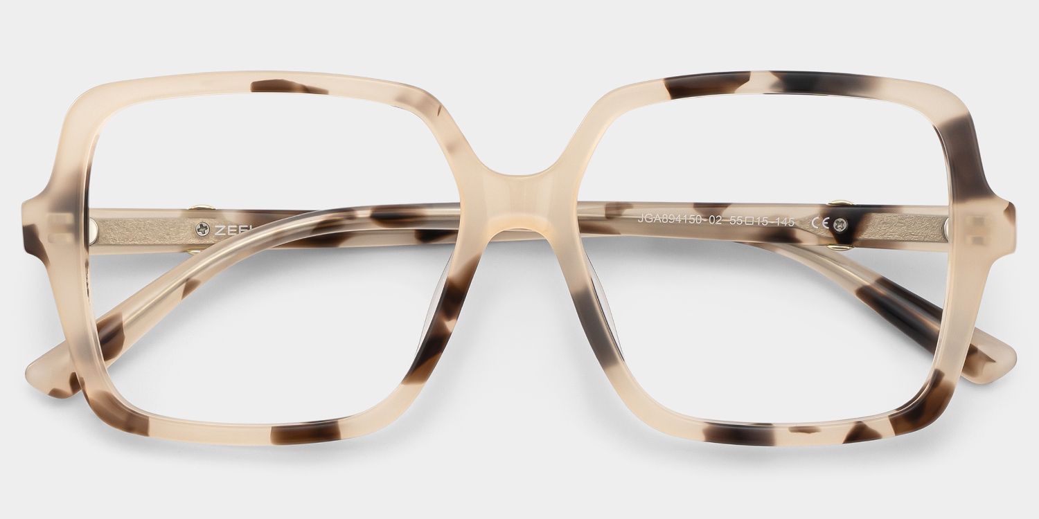Tortoise Shell Square Elena Eyeglasses — Classic Style | ZEELOOL1