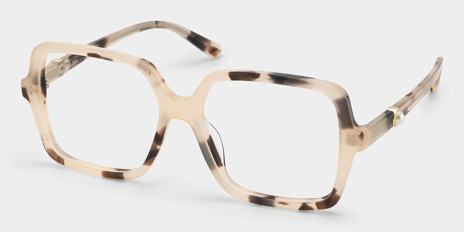 Tortoise Shell Square Elena Eyeglasses — Classic Style | ZEELOOL2