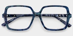 Elena Blue Tortoise Square Glasses1