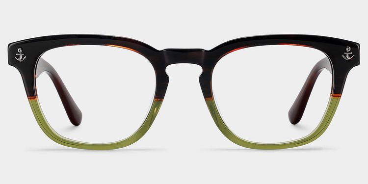Pierce Two-tone Round Glasses