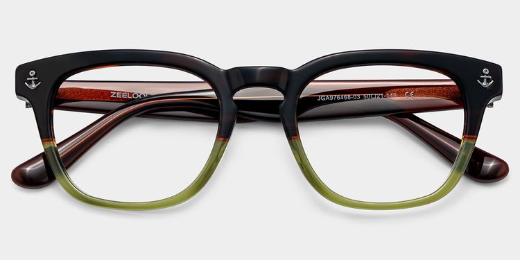 Pierce Two-tone Round Glasses