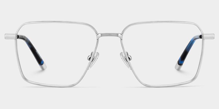 Ashley Silver Square Glasses