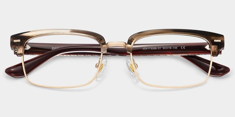 Eden Brown Browline Glasses