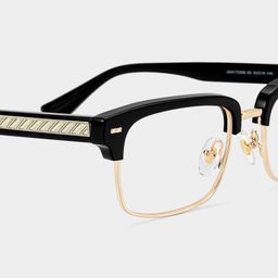 Eden Black Browline Glasses4