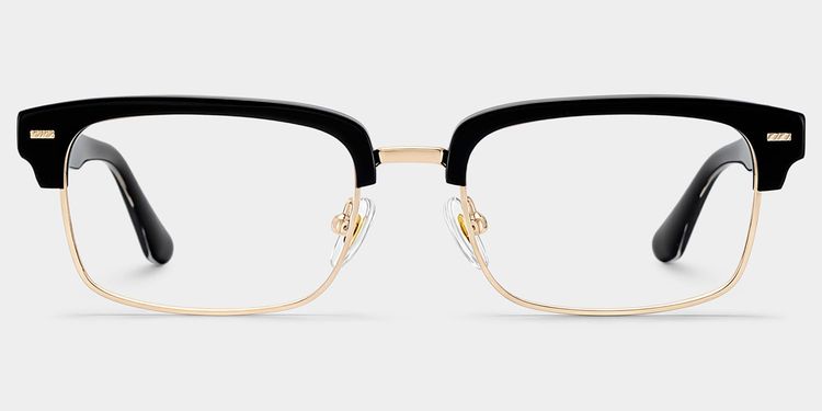 Eden Black Browline Glasses
