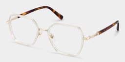 Sophie Clear Geometric Glasses3