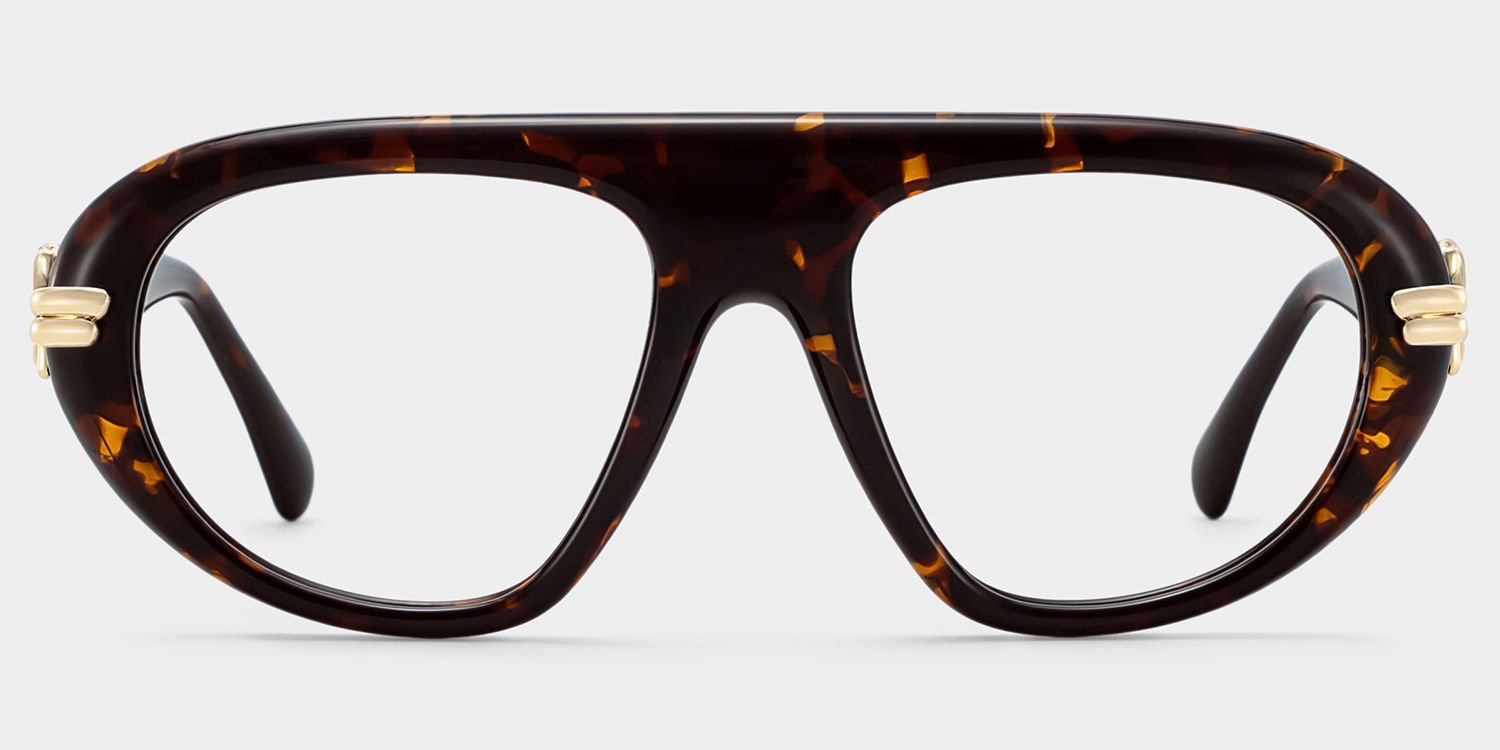Aveline Tortoise Aviator Prescription Glasses for Women | ZEELOOL0