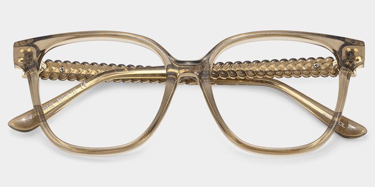 Clara Clear Brown Cat eye Glasses
