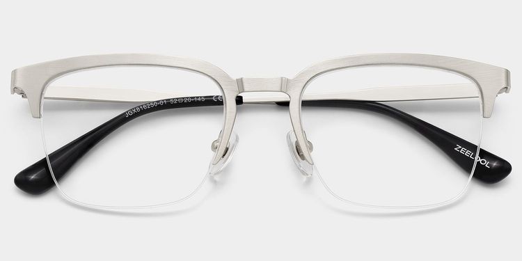 Peyton Silver Browline Glasses