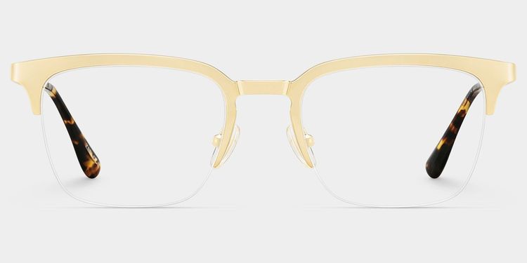 Peyton Gold Browline Glasses