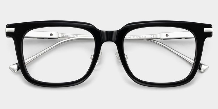 Rayne Black Square Glasses