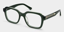 Parker Green Square Glasses2