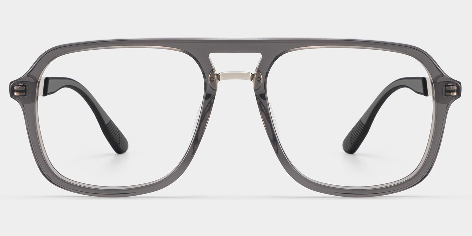 Ryder Black Aviator Mixed Frame Glasses for unisex | ZEELOOL1