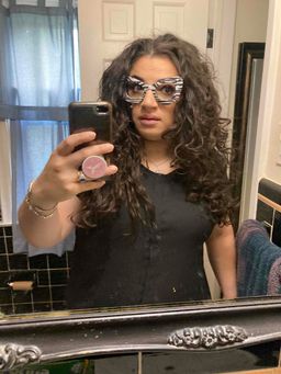 super fun glasses. the frames are thick so they almost look like a mas0